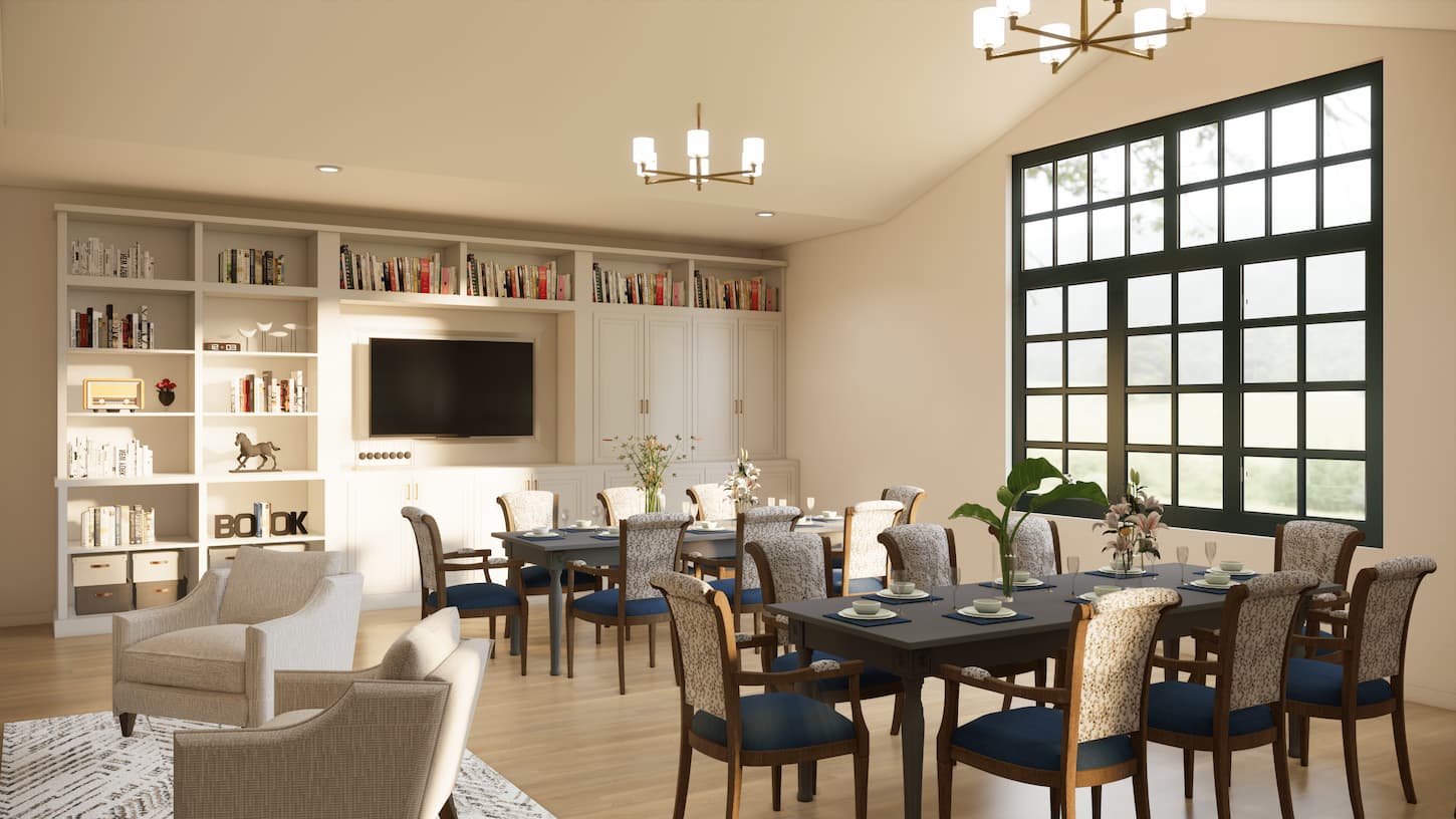 Whipple House Memory Care Interior Dining Area